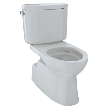 Click here to see Toto CST474CEFG#11 TOTO Vespin II Two-Piece Elongated 1.28 GPF Universal Height Skirted Design Toilet with CeFiONtect, Colonial White - CST474CEFG#11