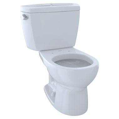 Click here to see Toto CST743SDB#01 TOTO Drake Two-Piece Round 1.6 GPF Toilet with Insulated Tank and Bolt Down Tank Lid, Cotton White - CST743SDB#01