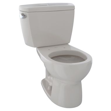 Click here to see Toto CST743SDB#12 TOTO Drake Two-Piece Round 1.6 GPF Toilet with Insulated Tank and Bolt Down Tank Lid, Sedona Beige - CST743SDB#12