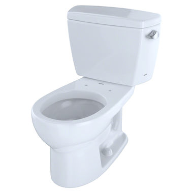 Click here to see Toto CST743SR#01 TOTO Drake Two-Piece Round 1.6 GPF Toilet with Right-Hand Trip Lever, Cotton White - CST743SR#01