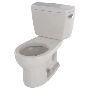Click here to see Toto CST743SR#12 TOTO Drake Two-Piece Round 1.6 GPF Toilet with Right-Hand Trip Lever, Sedona Beige - CST743SR#12