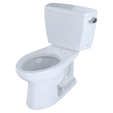 Click here to see Toto CST744SLR#01 TOTO Drake Two-Piece Elongated 1.6 GPF ADA Compliant Toilet with Right-Hand Trip Lever, Cotton White - CST744SLR#01