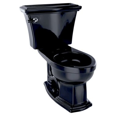 Click here to see Toto CST784SF#51 TOTO Clayton Two-Piece Elongated 1.6 GPF Universal Height Toilet, Ebony - CST784SF#51