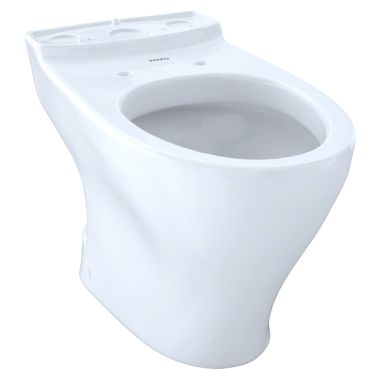 Click here to see Toto CT412F#01 Toto Aquia Universal Height Elongated Skirted Toilet Bowl, Cotton White - CT412F#01