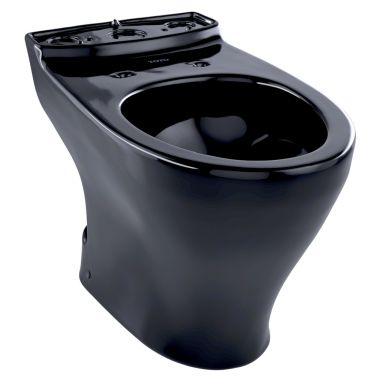 Click here to see Toto CT412F#51 Toto AquiaUniversal Height Elongated Skirted Toilet Bowl, Ebony - CT412F#51