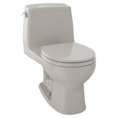 Click here to see Toto MS853113#03 TOTO Ultimate One-Piece Round Bowl Toilet with SoftClose Seat, Power Gravity, 1.6 GPF, Bone - MS853113#03