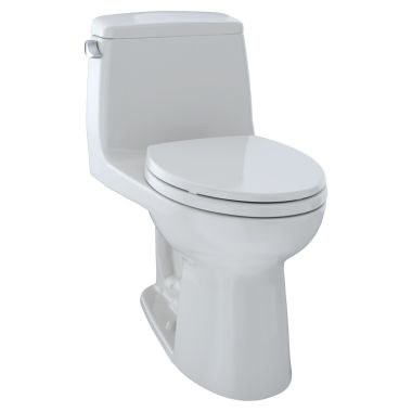 Click here to see Toto MS854114EL#11 TOTO Eco UltraMax One-Piece Elongated Bowl Toilet with SoftClose Seat, G-Max, ADA,1.28 GPF, Colonial White - MS854114EL#11