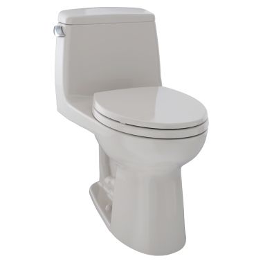 Click here to see Toto MS854114EL#12 TOTO Eco UltraMax One-Piece Elongated Bowl Toilet with SoftClose Seat, G-Max, ADA,1.28 GPF, Sedona Beige - MS854114EL#12