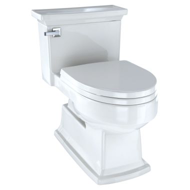 Click here to see Toto MS934214EF#11 TOTO Eco Lloyd  One-Piece Elongated 1.28 GPF Universal Height Skirted Toilet, Colonial White - MS934214EF#11