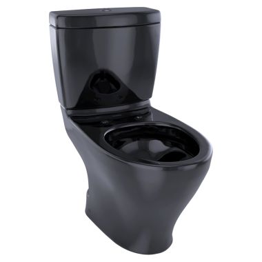 Click here to see Toto CST416M#51 TOTO Aquia II Two-Piece Elongated Dual-Max, Dual Flush 1.6 and 0.9 GPF Skirted Toilet, Ebony - CST416M#51