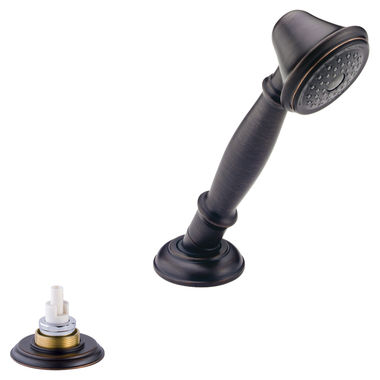Click here to see Delta RP33791RBLHP Delta Victorian Roman Tub Hand Shower with Transfer Valve, Less Handle, 1.75 GPM, Venetian Bronze - RP33791RBLHP