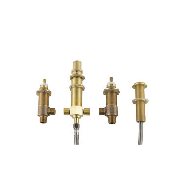 Click here to see Pfister 0X6-440R Pfister Pfirst Series Roman Tub Valve, 4-Hole Installation, Pforever Seal, All Metal Construction - 0X6-440R