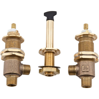 Click here to see Pfister 0X6-150R Pfister Pfirst Series Roman Tub Rough-In Valve, Pforever Seal, All Metal Construction, Reversible Hot or Cold Valves - 0X6-150R