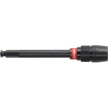 Click here to see Milwaukee 48-28-1030 Quik-Lok 48-28-1030 Universal Drill Bit Extension, 5-1/2 in OAL, 7/16 in Hexagonal Shank