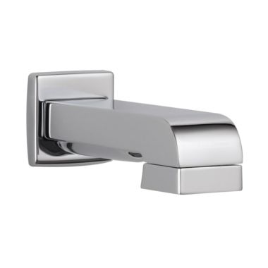 Click here to see Brizo RP64084PC Brizo Siderna 6-inch Wall Mounted Polished Chrome Pull-down Diverter Tub Spout, Solid Brass, 1/2-inch Connection Size - RP64084PC