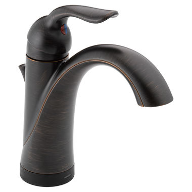 Click here to see Delta 538T-RB-DST Delta Lahara Single-Handle Bathroom Faucet w/ Touch2O, Deck Mount, 1.2 GPM, Venetian Bronze - 538T-RB-DST