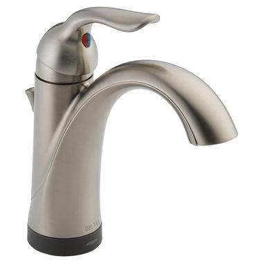 Click here to see Delta 538T-SS-DST Delta Lahara Single-Handle Bathroom Faucet w/ Touch2O, Deck Mount, 1.2 GPM, Stainless - 538T-SS-DST