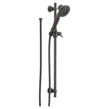 Click here to see Delta 57021-RB Delta Premium 1.75 GPM 3-Setting Slide Bar Handshower with Dual Check Valves, Touch-Clean Nozzles, Venetian Bronze - 57021-RB