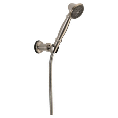 Click here to see Delta 55020-SS Delta Premium Single-Setting Wall Mount Hand Shower, 1.75 GPM, Stainless - 55020-SS