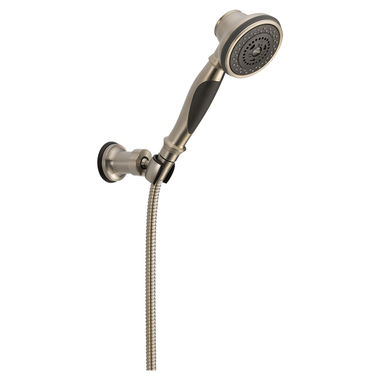 Click here to see Delta 55021-SS Delta Premium Three-Setting Wall Mount Hand Shower, 1.75 GPM, Stainless - 55021-SS