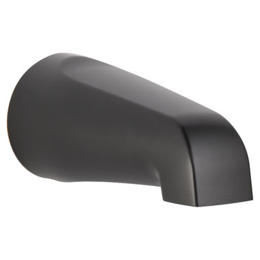 Click here to see Delta RP64722OB Delta Foundations 7in Non-Diverter Oil Rubbed Bronze Tub Spout with 1/2in CWT Connection, Metal Construction, Wall-Mount, ADA-Compliant - RP64722OB