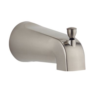 Click here to see Delta RP61357BN Delta 5-3/8in Brushed Nickel Tub Spout with Pull-Up Diverter, 1/2in FIP Connection, ADA-Compliant - RP61357BN