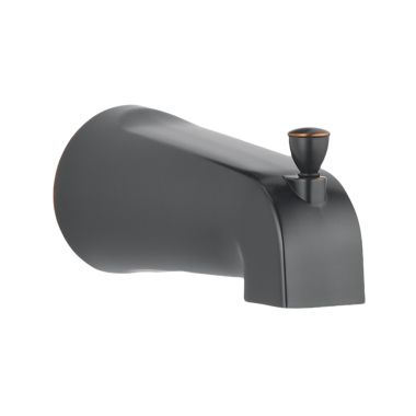 Click here to see Delta RP61357OB Delta 5-3/8in Oil Rubbed Bronze Tub Spout with Pull-Up Diverter, 1/2in FIP Connection, ADA-Compliant - RP61357OB