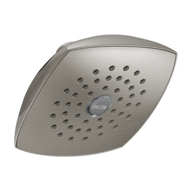 Click here to see Delta RP64859SS Delta Universal Showering Single-Setting Raincan Shower Head with Touch-Clean Nozzles, WaterSense-Certified, 1.75 GPM, Brilliance Stainless - RP64859SS