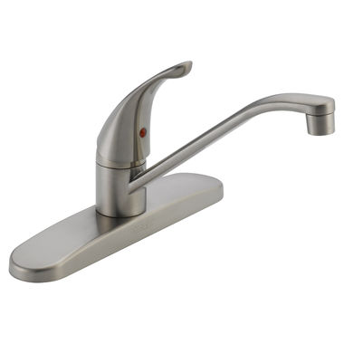 Click here to see Peerless P110LF-SS Peerless Core Single Handle Kitchen Faucet, Stainless - P110LF-SS