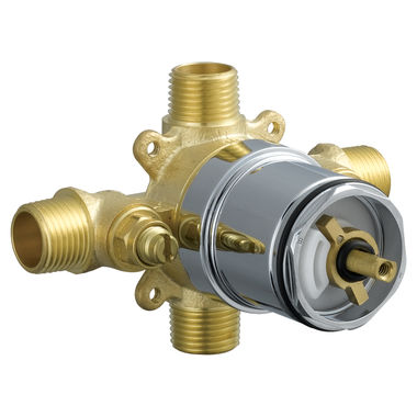 Click here to see Peerless PTR188700-UNWS Peerless PTR188700-UNWS Universal Pressure Balance Tub/Shower Rough-In Valve w/ Stops, 1/2