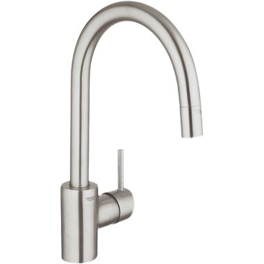 Click here to see Grohe 32665DC0 Grohe 32665DC0 Single Handle Stainless Pull-Down Kitchen Faucet