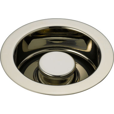 Click here to see Delta 72030-PN Delta Polished Nickel Kitchen Disposal Flange and Stopper, Brass - 72030-PN