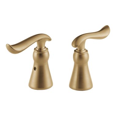Click here to see Delta H294CZ Delta Linden 3-3/8in Champagne Bronze Replacement Metal Lever Handle for Two-Handle Bathroom Faucet, ADA-Compliant - H294CZ