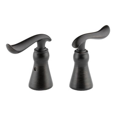 Click here to see Delta H294RB Delta Linden 3-3/8in Venetian Bronze Replacement Metal Lever Handle for Two-Handle Bathroom Faucet, ADA-Compliant - H294RB