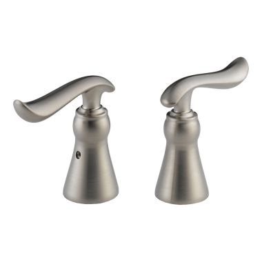 Click here to see Delta H294SS Delta Linden 3-3/8in Stainless Replacement Metal Lever Handle for Two-Handle Bathroom Faucet, ADA-Compliant - H294SS
