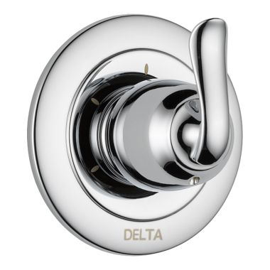 Click here to see Delta T11894 Delta Linden 3-Function Diverter Valve Trim, Lever Handle, 2-Port, Polished Chrome - T11894