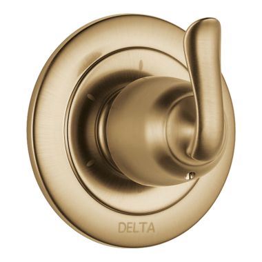 Click here to see Delta T11894-CZ Delta Linden 3-Function Diverter Valve Trim, Lever Handle, 2-Port, Champagne Bronze - T11894-CZ