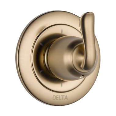 Click here to see Delta T11994-CZ Delta Linden 6-Function Diverter Valve Trim, Lever Handle, 3-Port, Champagne Bronze - T11994-CZ
