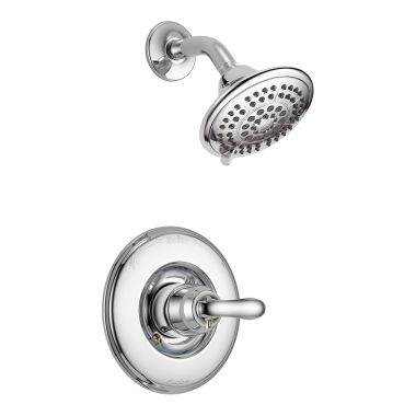 Click here to see Delta T14294 Delta Linden Monitor 14 Series Single-Handle Shower Faucet with 5-Setting Rain Showerhead, 1.75 GPM, Lever Handle, Touch-Clean, Chrome - T14294