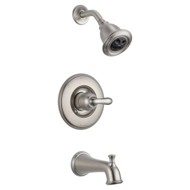 Click here to see Delta T14494-SSH2O Delta T14494-SSH2O Linden Monitor 14 Series Tub and Shower Trim - Stainless Steel