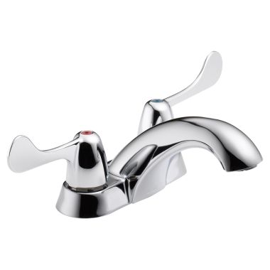Click here to see Delta 2529LF-LGHDF Delta 2529LF-LGHDF Commercial Two-Handle Lavatory Faucet, No Lift Rod Hole