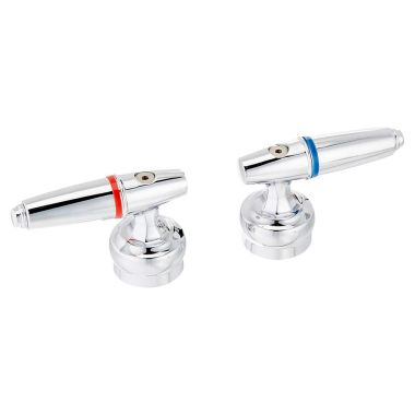 Click here to see Delta RP11768HDF Delta RP11768HDF Commercial Two Brass Lever Handles with Screws, Chrome