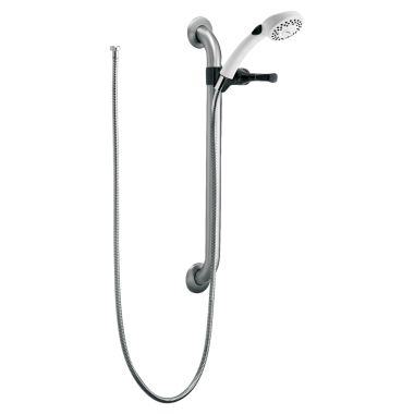 Click here to see Delta RPW124HDF Delta RPW124HDF HDF Commercial Push Button Hand Shower w/ 24
