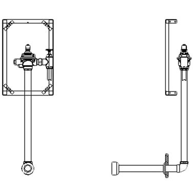 Click here to see Delta 1601T6202RI Delta Commercial 1601T6202RI Rough-in For Battery Operated Concealed Flush Valve
