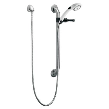 Click here to see Delta RPW324HDF Delta RPW324HDF HDF Commercial Push Button Hand Shower w/  24