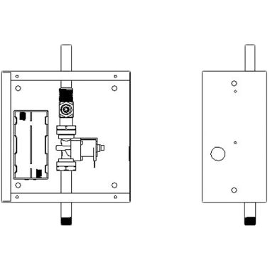Click here to see Delta 1601T9003RI Delta Commercial 1601T9003RI Rough-in For Battery Electronic Concealed Valves 