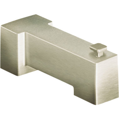 Click here to see Moen S3896BN Moen 7-1/4-inch Wall Mounted Brushed Nickel Diverter Tub Spout, 1/2-inch Connection Size, Slip-Fit - S3896BN