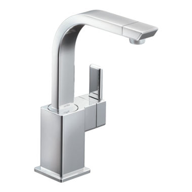 Click here to see Moen S5170 Moen 90-Degree Single Handle High Arc Bar/Prep Faucet, Chrome - S5170