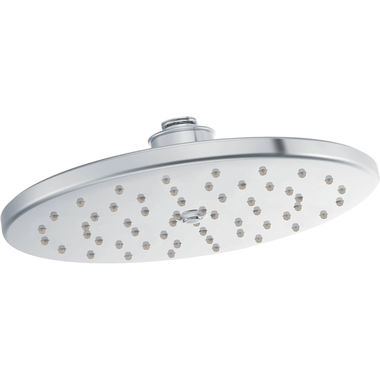 Click here to see Moen S112EP Moen Waterhill 10in Single-Function Rainshower Shower Head, Immersion Technology, Eco-Performance, 2.0 GPM, Self-Pressurizing, Chrome - S112EP