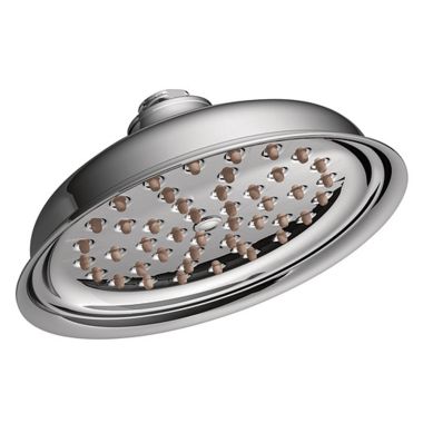 Click here to see Moen S136EP Moen Isabel 7in Single-Function Rainshower Shower Head, Round, Immersion Technology, Eco-Performance, 2.0 GPM, Chrome - S136EP
